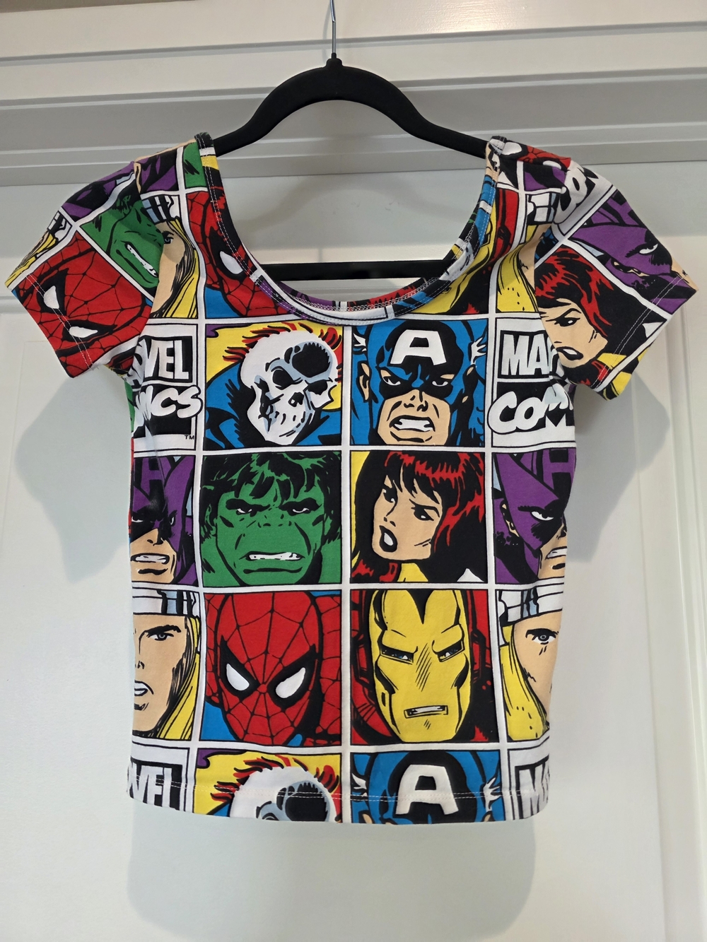 Marvel Multicolor Comic Panel Short Sleeve Tee